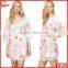 Relaxed Fit Long Sleeves Wrap Front With Detachable Belt Bath Robe