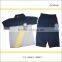 Custom summer outdoor cotton knitted kids boys sporting design pyjamas set