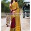Entracing Violet & Golden Color Combination Royal Drapes Cotton Blends Designer Sarees