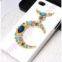 moon rhinestone cabochon jewelry iphone4 decoration