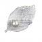 Trendy Simple Pin Leaf Brooch Newest Matte Gold Silver Plated Exquisite Accessories Brooches Pins