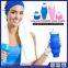 BPA Free Fruit Infuser Bottle Pink Plastic Collapsible Water Bottle