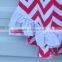 red and white wave stripe outfits baby girls romper sets sleeveless summer bow clothes