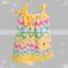 Easter Bunny Rabbit Cotton Chevron Dress
