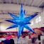2m Height Printing Blue Advertising Balloons Inflatable Lighting Star for Event Decoration