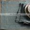 stone washed pure linen napkins/placemat with dot hemstitch in many colors