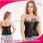 black lace up back overbust woman corset body shaper corsets