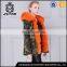 2017 new mongolian lamb real fur parka with detachable fur collars