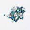 Crystal ab color flat back glass rhinestones for dresses decoration
