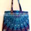 Mandala cotton tapestry hobo handbag/girls shopper bag Handle bag Indian Mandala Hand bag Handmade handmade mandala tote bag
