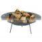 Large Rustic Cast Iron Wood Burning Fire Pit Bowl 34 Inch Diameter