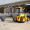 XCM G Mini Backhoe Wheel Loader with Front End Loader and Backhoe 1.7m3 Rated Bucket Capacity XT870