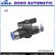 High quality quick insert ball hand operated valve switch joint on-off fittings