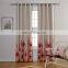 Wholesale Decorative Custom printed faux linen blackout curtain with grommets