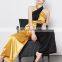 Elegant Patchwork Hit Color Jumpsuit Female Halter Sleeveless High Waist Tunic Women
