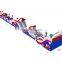 2020 outdoor all in one kids 5K Santa party inflatable obstacle course for events