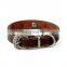 Top quality soft leather dog collar premium for small-breed dog