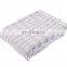 Luxury Warm Back printed Cutting brush pv gray faux fur winter throw blanket with white micro mink