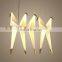 New Design Bird Simple White Paper Crane Pendant Lamp Chandelier