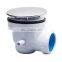 GUIDA 10002 High Flow plastic Shower Trap Waste With 90mm cover deodorizing round dish drainer