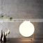 Hot Selling Gold Bases White Glass Ball Lampshade Table Lamp with Shade