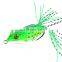 Topwater 14g 6cm Soft Fishing Bait Double Hooks Frog Lure for Stream Lake River Reservoir Pond Ocean Fishing
