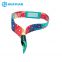 13.56MHz LOGO printed and barcode NFC wristband Woven RFID Bracelet for Event