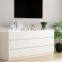 Melamine 6 drawers cabinet MDF chipboard chest of drawer storage cabinet bedside table