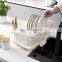 Wholesale kitchen dish sink caddy drainer dishwasher plate storage holders racks cutlery basket plastic storage drain baskets