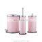 Modern design powder coating pedal bin with toilet brush 3 pieces bathroom set embossed roman cover bathroom foot pedal bin