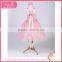 Elegant Cherry blossoms ornament knee skirt fluffy voile girl's dress children frocks designs