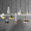Home Restaurant Modern Lamp Milk Glass Golden Chandelier Nordic Suspension LED Pendant Light
