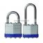 Galvanized steel lock body Security padlock keys Laminated Padlock