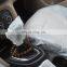 new arrival luxury disposable eco-friendly car seat protector steering wheel cover foot pad gear lever handbrake cover