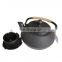 300ml Black Chinese Enamel Cast Iron Teapot