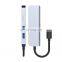 Multifunction 5 in 1 docking station usb A hubs USB3.0  to USB3.0+ USB2.0*2+TF +SDT type c adapter hub laptop docking station