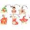 Christmas Lights LED Night Light Hanging Santa Claus Lamp Tree Door Window Holiday Decoration Fairy Lights