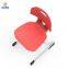 Single student chair with plastic shell and metal frame