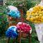 YELLOW ROSE CROCHET FLOWER BOUQUET BLANKET GIFT