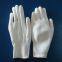 white polyester 13 gauge knitted pu palm coated anti-static safety work gloves for light industrial workers