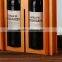 custom wooden wine box for double wine bottles