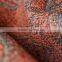 Red Jacquard sofa fabric spun polyester fabric
