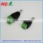 Easy wire 5.5*2.1/2.5mm DC plug,BNC male,RCA plug adaptor connector with TWO POST terminals for CCTV cameras and led