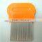 Professional Long Metal Teeth Hair Lice Comb , Round Head Lice Treatment