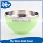 Custom cheap plastic lid mixing bowl with spoon