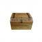 Wooden wine box with accessories