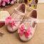 2015 New fashion girl shoes kids bow princess shoes children single shoes