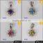 Guangzhou Jewelry Market Wholesale Gemstone Stone Chain Pendant Necklace Design