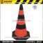 28" Unbreakable Flexible Industrial Rubber Traffic Safety Road Cone