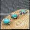 Wholesale LFD-0027B Druzy Malay Jade Stone Pave Rhinestone Crystal Connector Spacer Beads in Blue color Jewelry Making